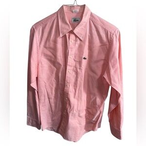 Vintage Lacoste by Izod Pink Button-Down Shirt Men’s Size XL